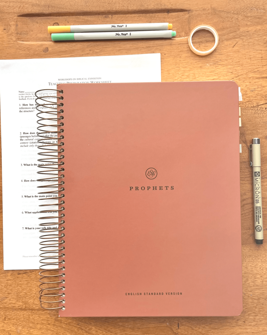 ESV Spiral-Bound Journaling Bible,&nbsp;Prophets