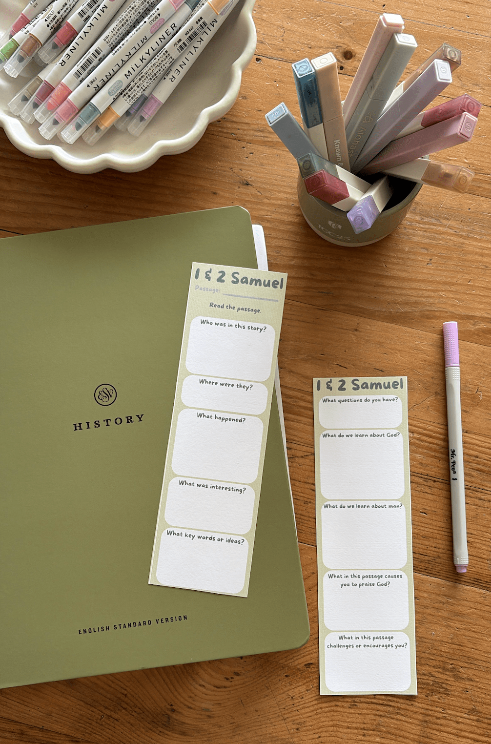 Bible Study Bookmarks for Bible Reading With Kids | FREE&nbsp;Printable